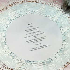 Svatebn� menu Vintage