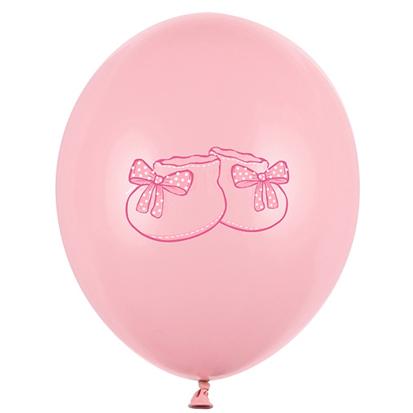 Bal�nky 30 cm, Boti�ka, Pastelov� R��ov� (1 bal. / 6 ks)