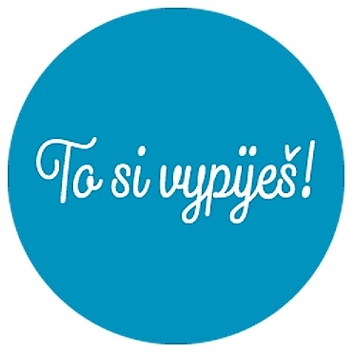 Samolepka na d�rek s textem   To si vypije� 10 cm