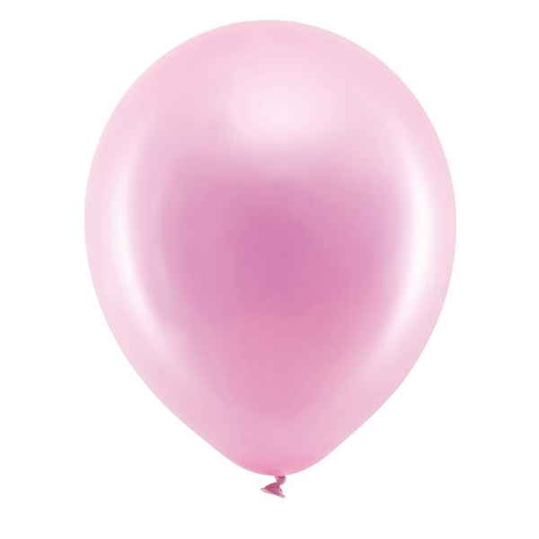 Bal�nky Eco 30cm metalizovan�, sv�tle r��ov� (1 bal. / 100 ks)