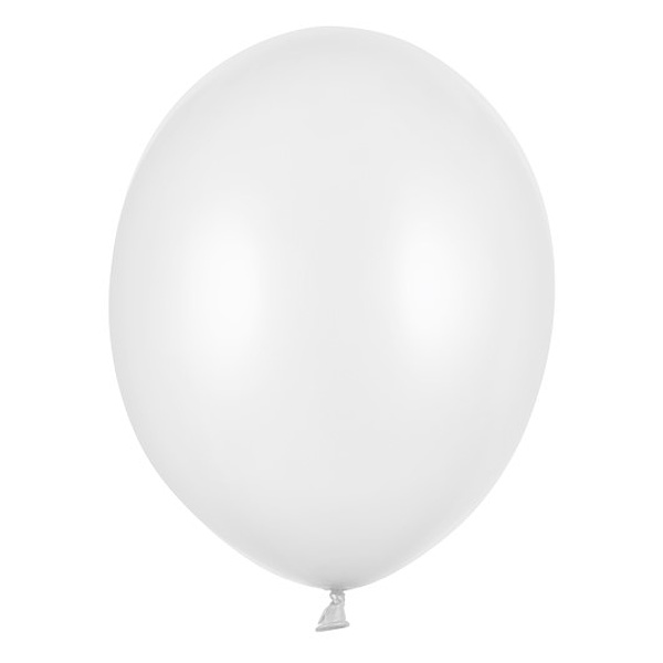 Bal�nky Strong 27cm, Metallic Pure White (1 balen� / 50 ks)