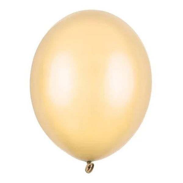 Bal�nky latexov� metalick� sv�tle oran�ov� 23 cm 1 ks