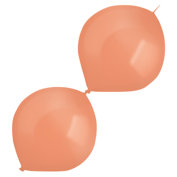 Bal�nky latexov� spojovac� dekorat�rsk� perle�ov� pomeran�ov� 30 cm 50 ks