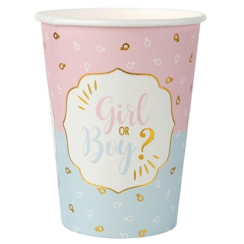 Kel�mky pap�rov� Girl or Boy 270 ml 10 ks