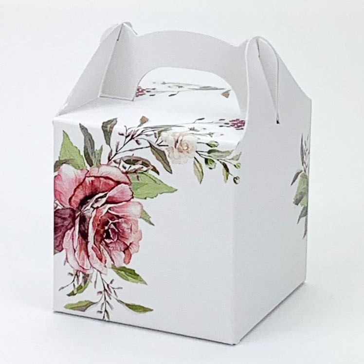 Krabi�ka bord� na svatebn� mandle 50x50x50mm 1ks