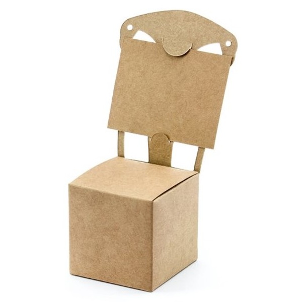 Krabi�ky kraftov� se jmenovkou �idli�ka 5 x 5 x 13,5 cm 10 ks