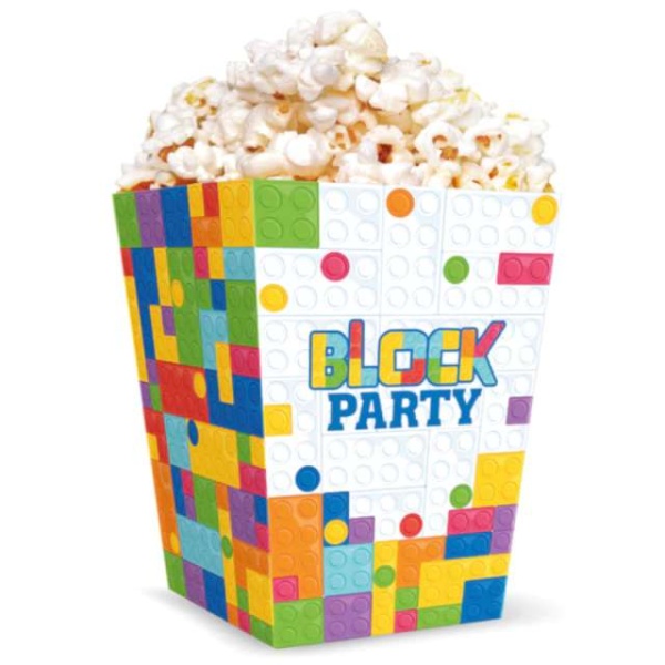 Krabi�ky na popcorn Block party 8,5 x 12,5 cm 6 ks