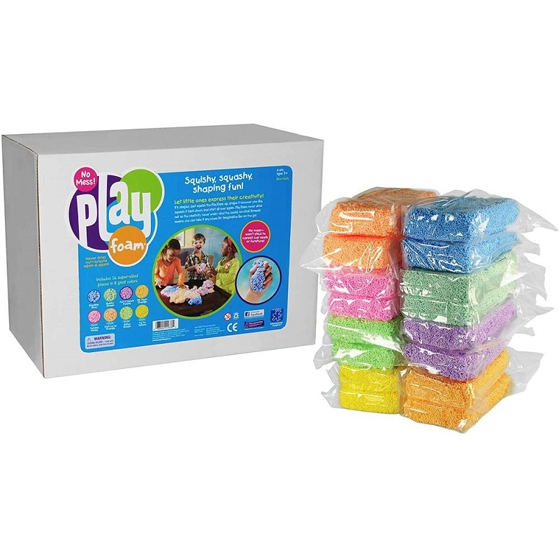 Modelovac� hmota Playfoam rozd�len� na 16 d�l� v 8 r�zn�ch barv�ch