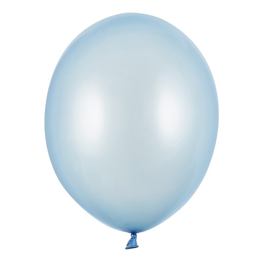 Siln� bal�nky 27 cm, metalick� baby modr� (1 bal. / 50 ks)