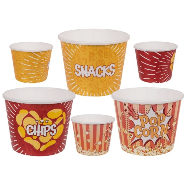 Snack kel�mek plastov� mix motiv� 17 x 17 x 13 cm