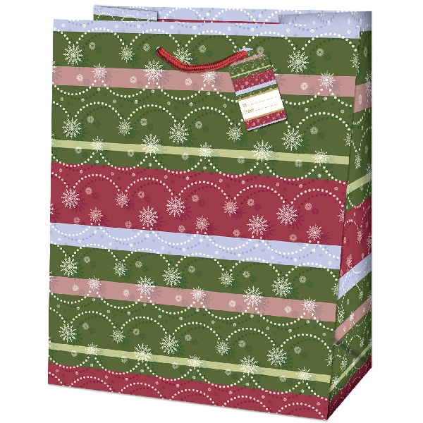Ta�ka d�rkov� Medium Vlo�ky a pruhy 19 x 10,2 x 23 cm