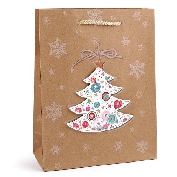 Ta�ka d�rkov� p��rodn� s dekorem Strome�ek 18 x 23 x 8 cm