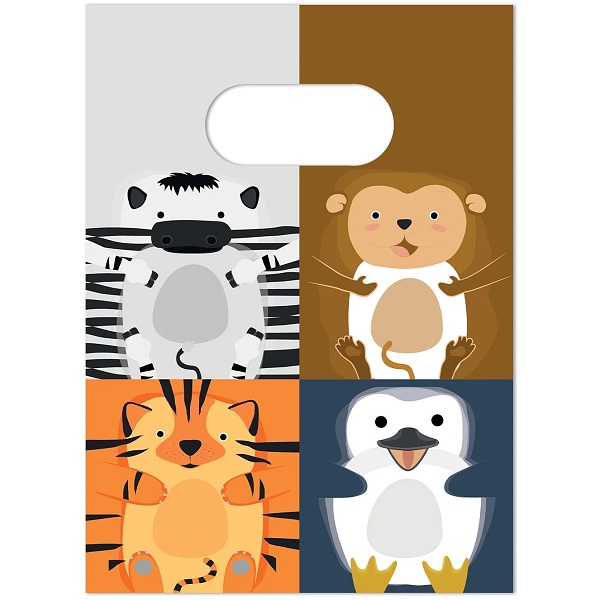 Ta�ky pap�rov� Zoo party 4ks