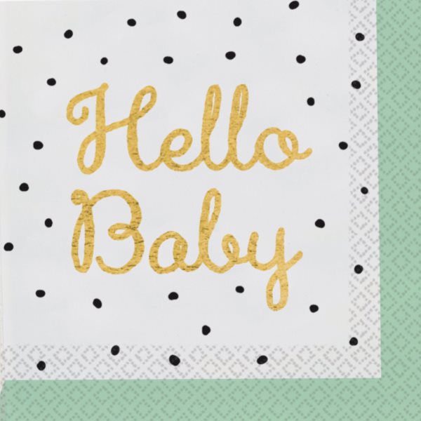 Ubrousky pap�rov� Hello Baby 33 x 33 cm 16 ks