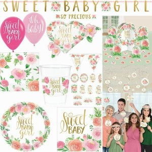 DEKORA�N� v��ezy s motivy Floral Baby Girl 12ks