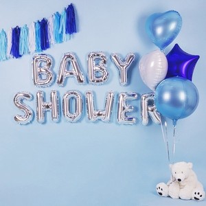 BAL�NEK f�liov� mini p�smeno R st��brn� 35 cm