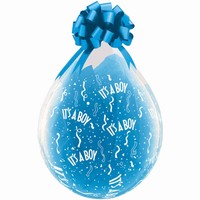 Bal�nek latexov� Its a Boy modr� 45cm k napln�n�