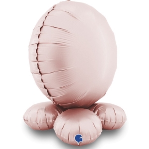 Bal�nkov� z�kladna mini kapky sat�nov� pastelov� r��ov� 33 cm