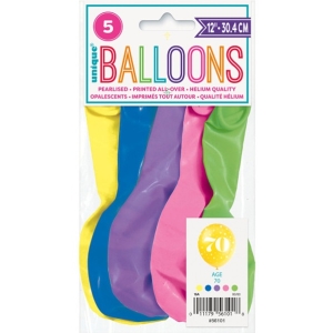 Bal�nky latexov� �. 70 s hv�zdi�kami 30 cm 5 ks