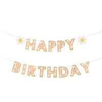 Banner Happy birthday sedmikr�sky 200x14,5 cm