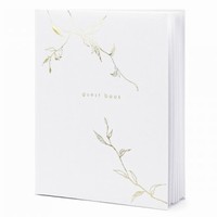 KNIHA HOST� b�l� se zlat�mi l�stky 20x24,5cm 22 list�