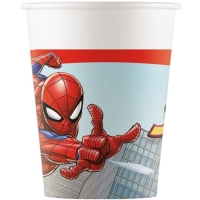 Kel�mky pap�rov� Spiderman Crime Fighter 200 ml 8 ks