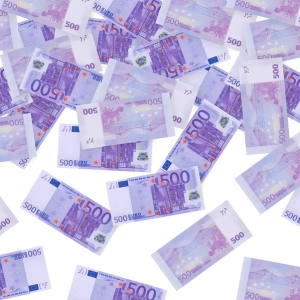 Konfety 500 Euro bankovky 60 cm