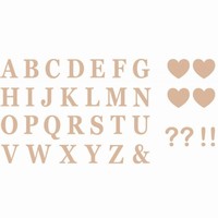 P�SMENA nalepovac� a srdce Rose Gold 7,5 cm 56 ks