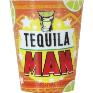 Pan�ky plastov� Tequila Man �lut� 3 ks
