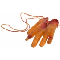 Ruka krvav� latexov� k zav�en� 15,5 cm x 9,5 cm x 3 cm