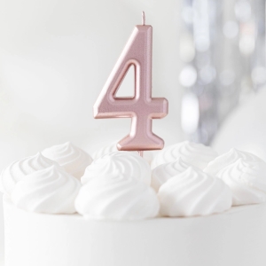 Sv��ka dortov� ��slice 4  Rose Gold 10 cm