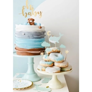 Tal��ky pap�rov� Velryby 18 cm 6 ks