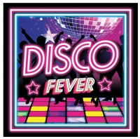 Ubrousky pap�rov� Disco fever 33 x 33 cm 20 ks