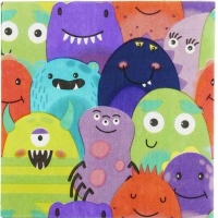 Ubrousky pap�rov� Monster p��erky 33 x 33 cm 8 ks