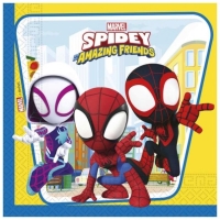 Ubrousky pap�rov� Spidey a kamar�di 33 x 33 cm 20 ks