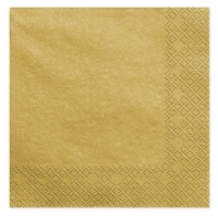 Ubrousky pap�rov� zlat� 33 x 33 cm 20 ks