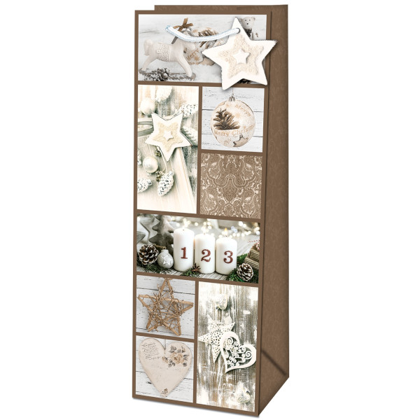 Ta�ka d�rkov� na l�hev V�no�n� kol� Natur 36 x 12,6 x 8,9 cm