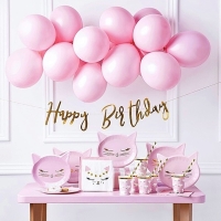 Cat party - Party set dekorace Ko�ka r��ov� 55 ks