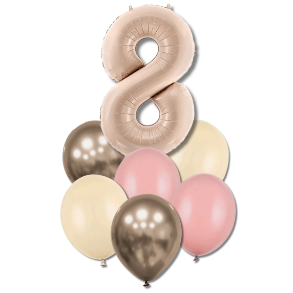 Bal�nkov� buket s ��slic� 8 - (tm.b�ov�, zapr�en� r��e,alabastr,prosecco chrom.)