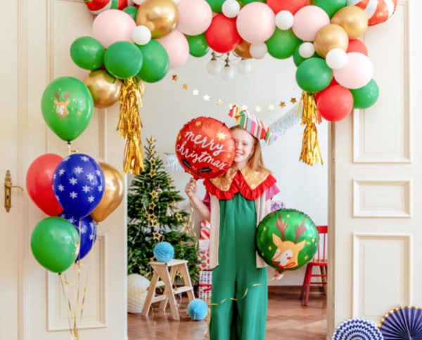Bal�nky 30 cm, Vesel� V�noce, mix (1 bal. / 50 ks)