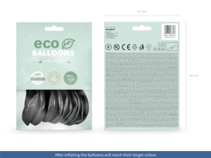 Eco bal�nky 30cm metalizovan�, �ern� (1 bal. / 10 ks)