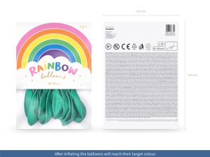Rainbow balonky 30cm pastelov�, m�ta (1 bal. / 10 ks)