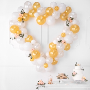 Bal�nky Strong 27cm, Metallic Pure White (1 balen� / 50 ks)