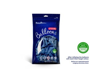 Bal�nky Strong 12cm, Metallic Blue (1 bal. / 100 ks)